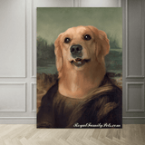 "Mona Lisa" style - Custom Pet Canvas