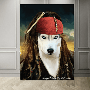 "Captain Jack Sparrow" style - Custom Pet Canvas