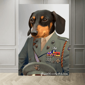 "Veteran" style - Custom Pet Canvas