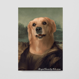 "Mona Lisa" style - Custom Pet Canvas