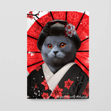 "Geisha" style - Custom Pet Canvas