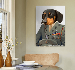 "Veteran" style - Custom Pet Canvas