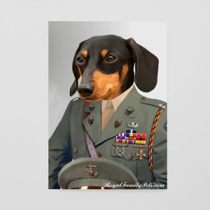 "Veteran" style - Custom Pet Canvas