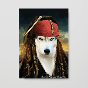 "Captain Jack Sparrow" style - Custom Pet Canvas