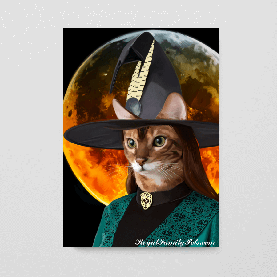 "Witch" style - Custom Pet Canvas