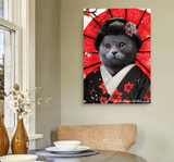 "Geisha" style - Custom Pet Canvas